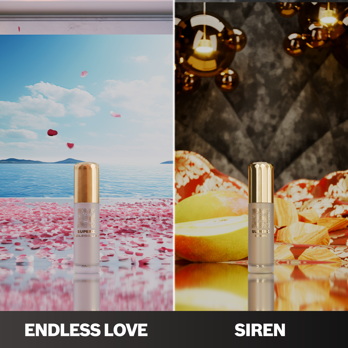 Endless Love & Siren - 2x6 ml Exkluzívny 100% parfumový olej - Pre ženy