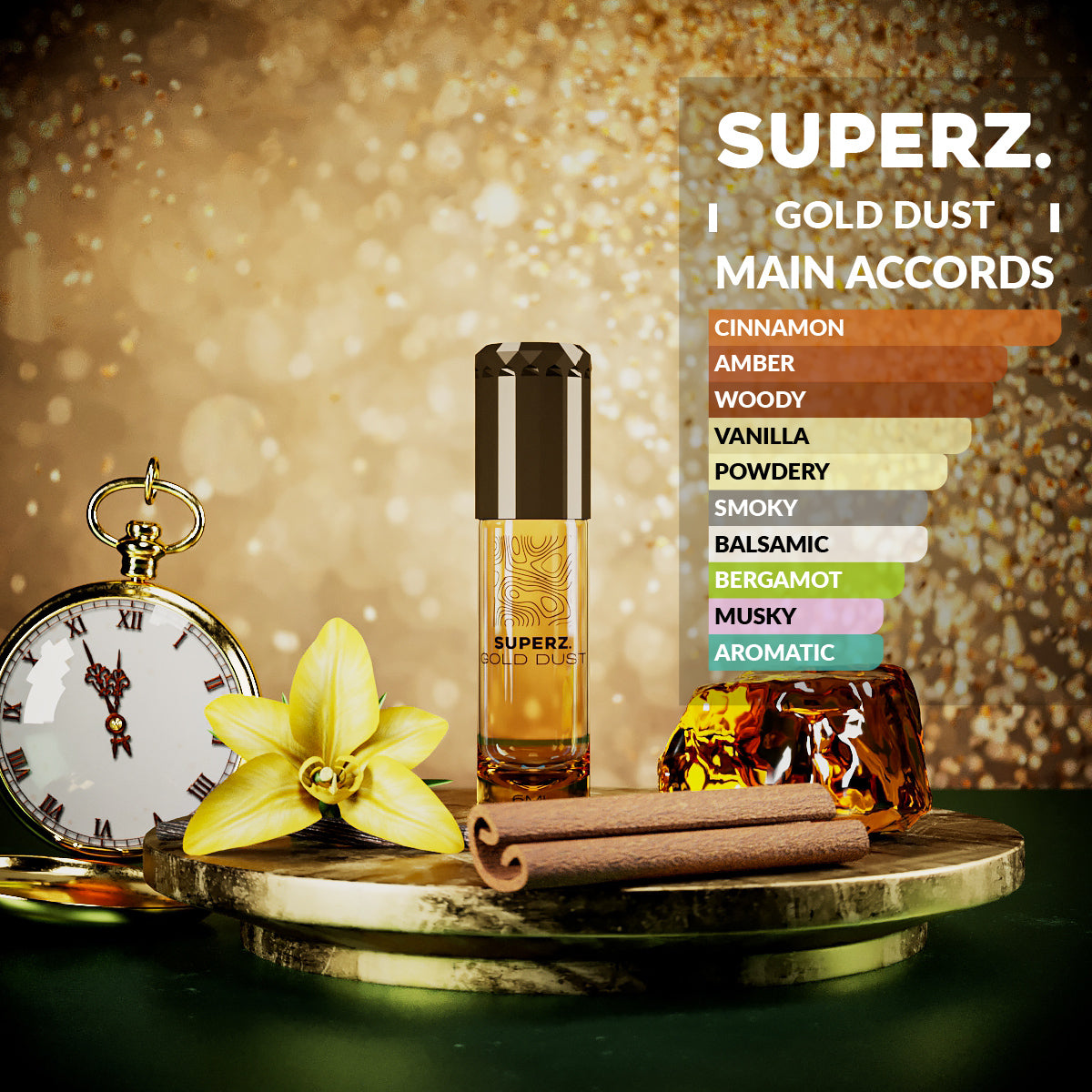 Gold Dust - 6 ml exklusives 100%  Parfümöl - Herren