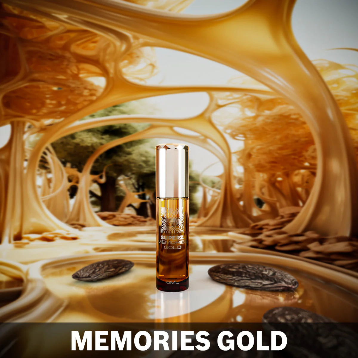 Memories Gold - 6 ml Exclusive 100% Perfume oil - Unisex - with new box design