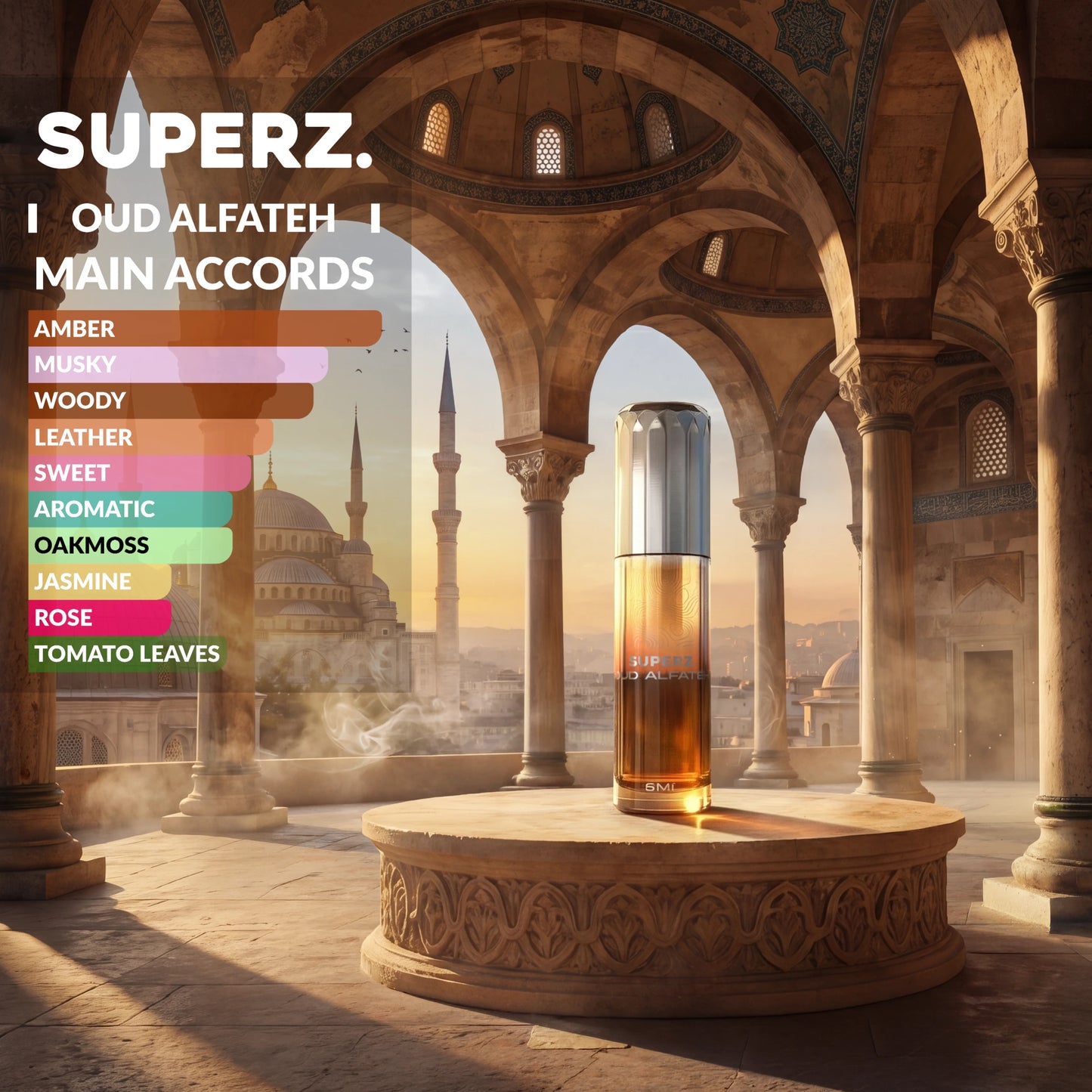 Oud Alfateh - 6 ml Exkluzívny 100% parfumový olej - Unisex