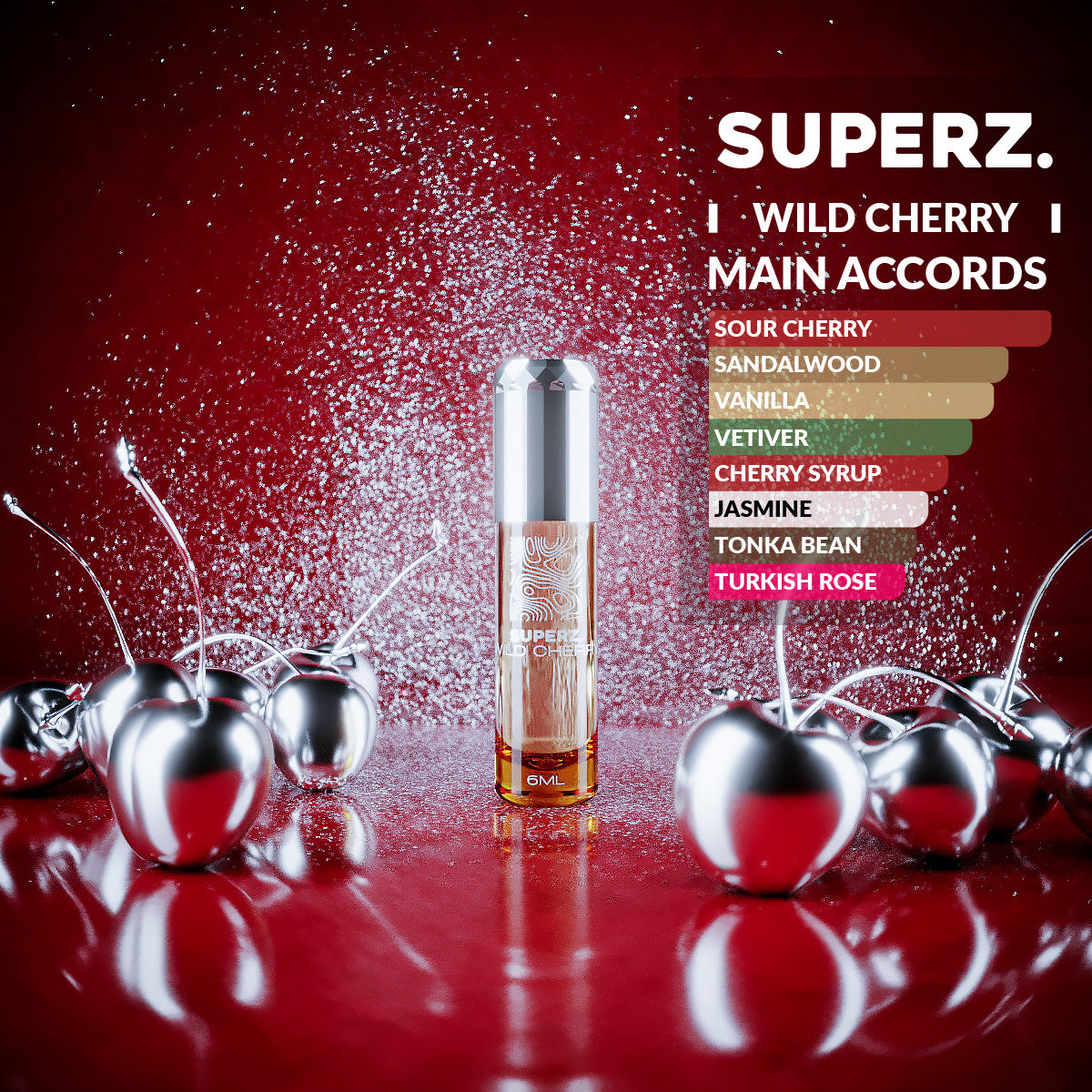 Wild Cherry - 6 ml exklusives 100% Parfümöl - Unisex