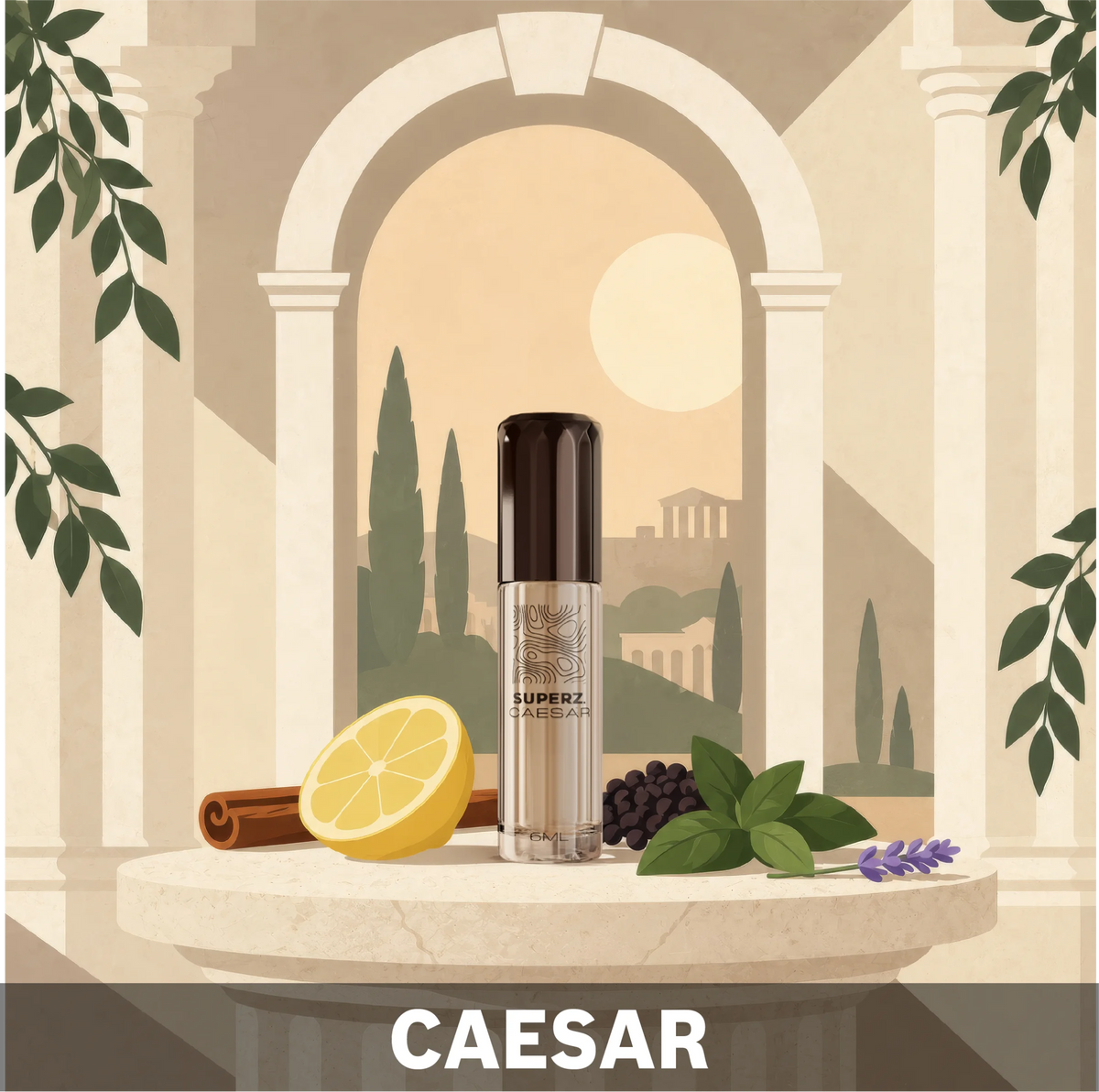 Caesar - 6 ml exklusives 100% Parfümöl - Herren