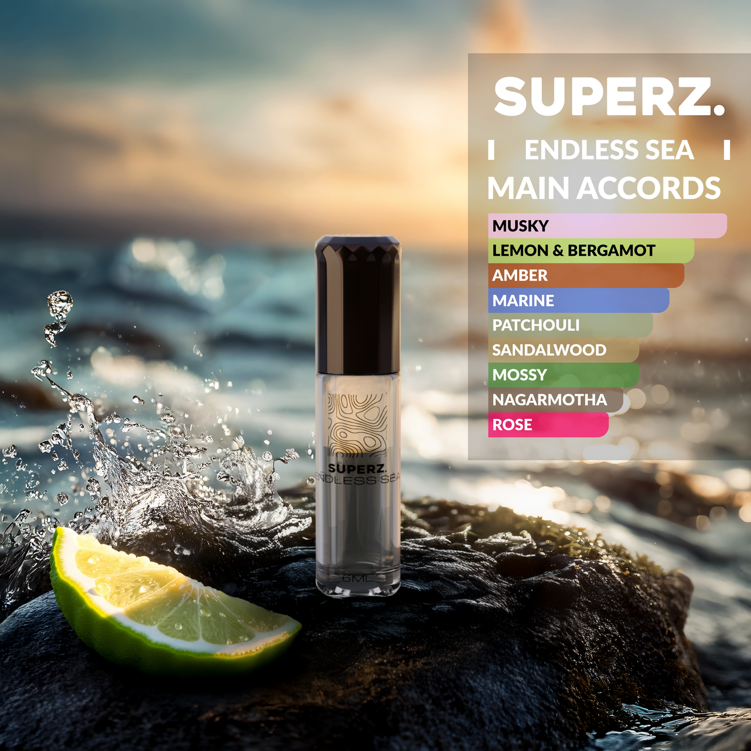 Endless Sea - 6 ml Exkluzívny 100% parfumový olej - Pre mužov