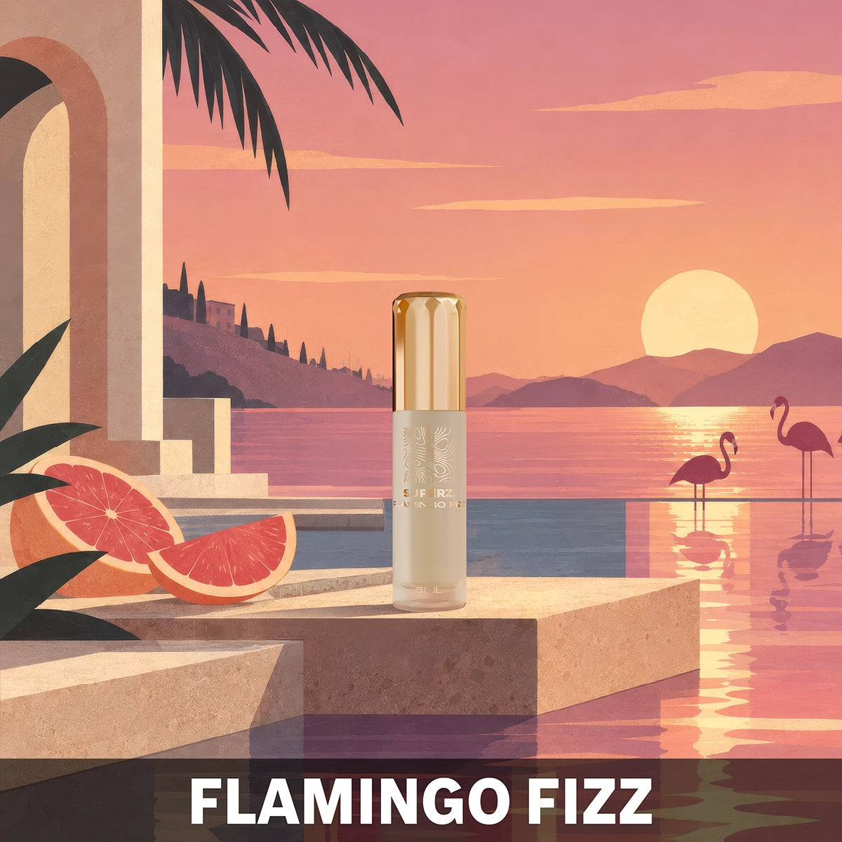 Flamingo Fizz - 6 ml Exclusive 100% Perfume oil - Unisex