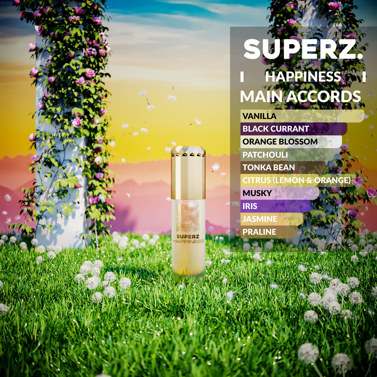 Happiness - 6 ml Exclusive 100% Perfume oil - Woman