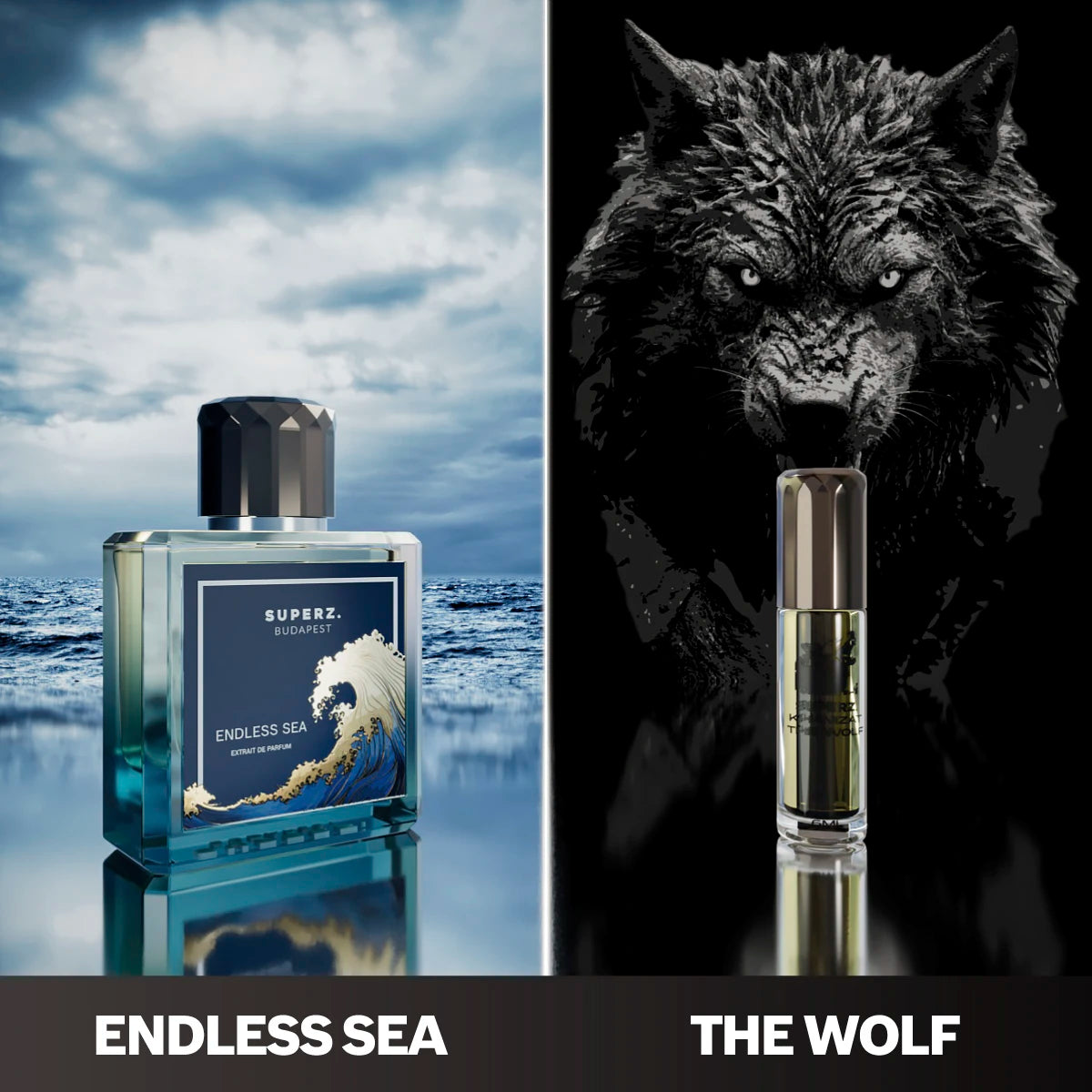 DUO - Endless Sea 50ml + The Wolf 6ml Parfumový olej - Pre mužov/Unisex