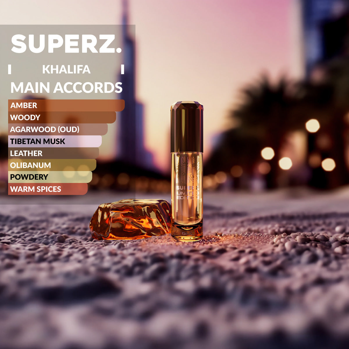 Khalifa - 6 ml exklusives 100% Parfümöl - Herren - im neuen Design!