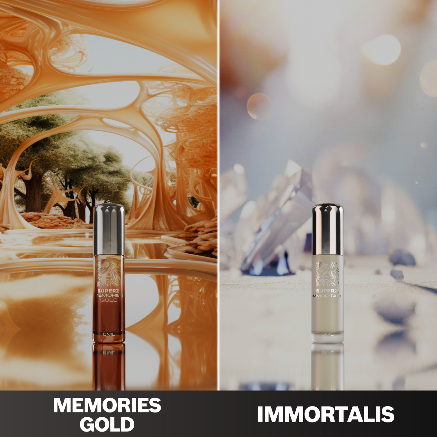 Memories Gold & Immortalis - 2x6 ml Exkluzívny 100% parfumový olej - Unisex