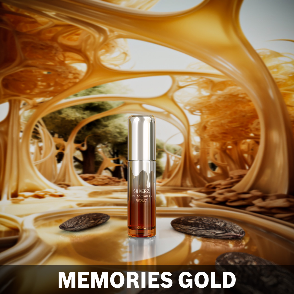 Memories Gold - 6 ml exklusives 100% Parfümöl - Unisex - im neuen Design!