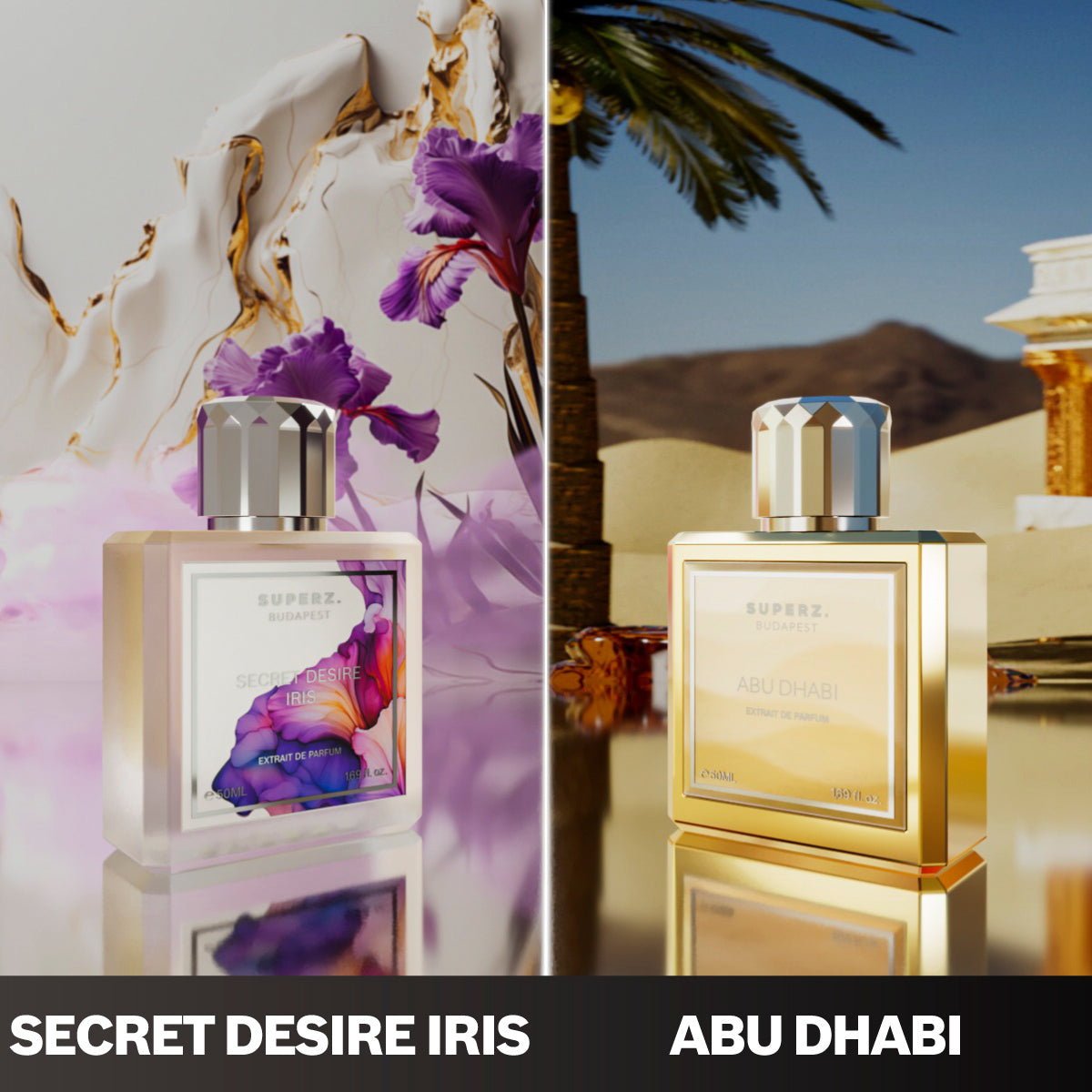 Secret Desire Iris + Abu Dhabi - 2x50 ml - Unisex