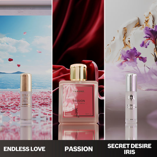 Forbidden Elegance - Passion 50ml & Secret Desire Iris 6ml & Endless Love 6ml - Damen/Unisex