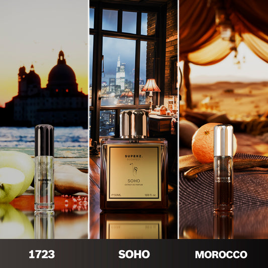 Legacy Essence - Soho 50ml & Morocco 6ml & 1723 6ml - Herren/Unisex