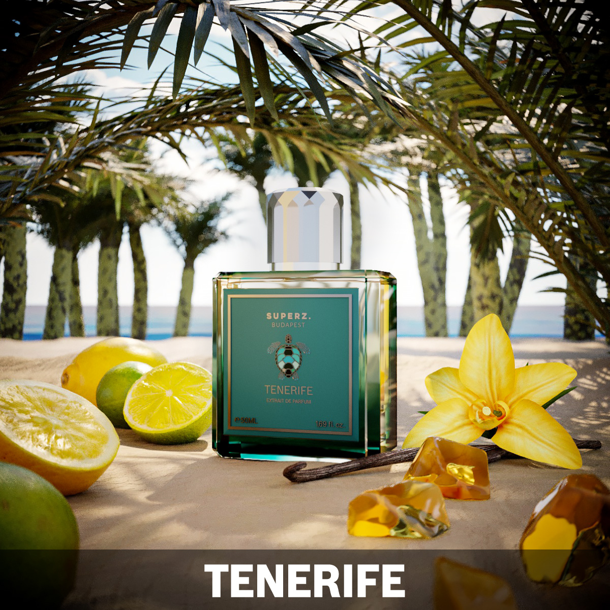 Tenerife - 50 ml Extrait De Parfum - Unisex - with new box design