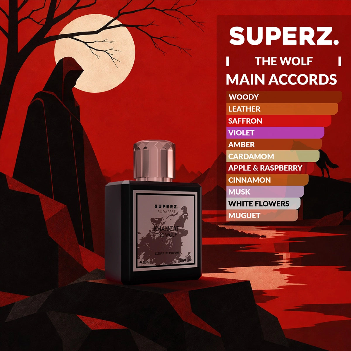 The Wolf - 50 ml Extrait De Parfum - Unisex