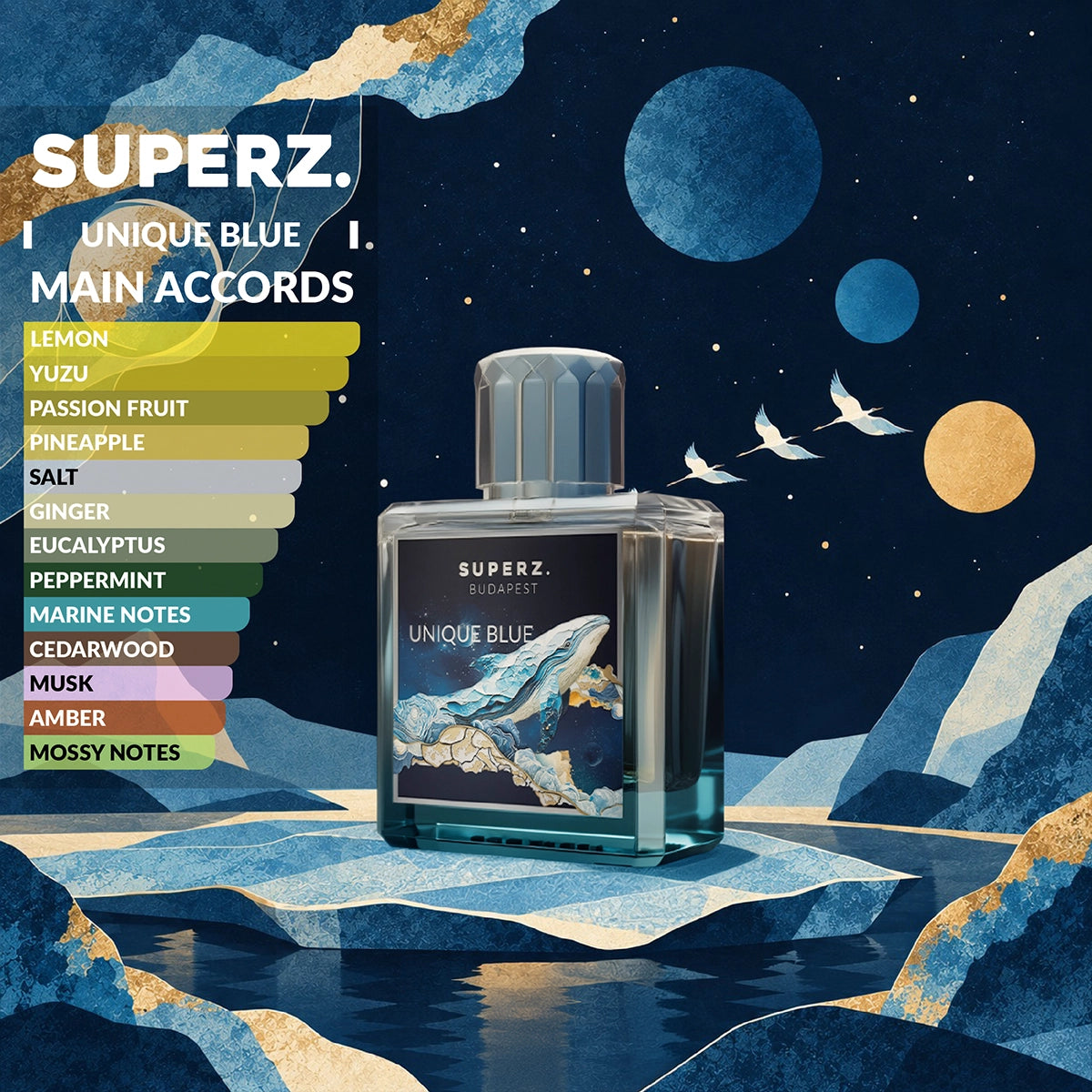 Unique Blue - 50 ml Extrait De Parfum - Unisex