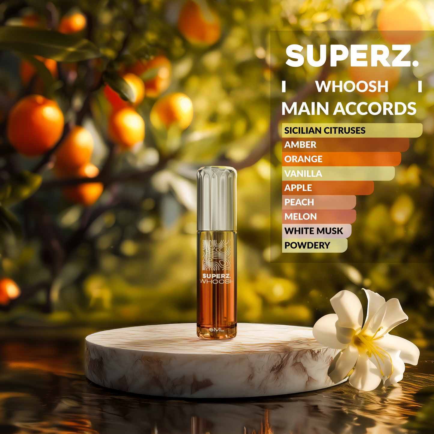 Whoosh - 6 ml exklusives 100% Parfümöl - Unisex - im neuen Design!