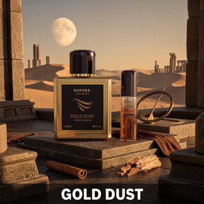 Gold Dust – Akcia 1+1 – 50 ml Extrait De Parfum – Pre mužov + Darček: Gold Dust – 6 ml Parfumový olej