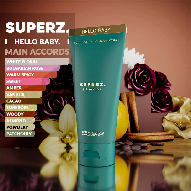 Discover the breathtaking world of HELLO BABY hand cream!